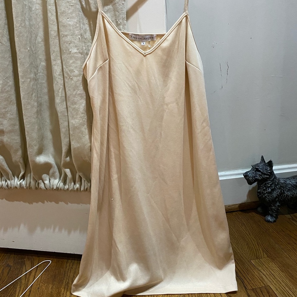 English Factory Tan Slip Dress